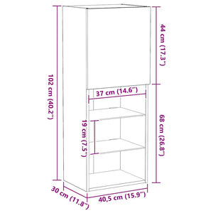 LED TV-Schrank Set Altholz