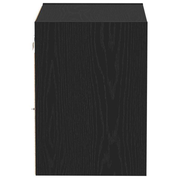 LED Wandregal Schwarz, 2er-Set