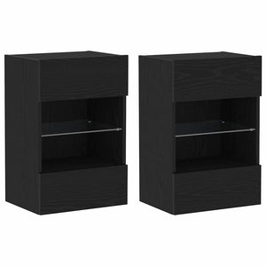 TV-Schrank Set Schwarz Holzwerkstoff