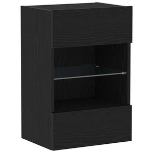 TV-Schrank Set Schwarz Holzwerkstoff