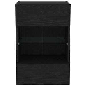 TV-Schrank Set Schwarz Holzwerkstoff