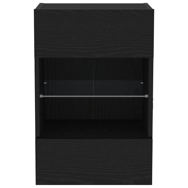 TV-Schrank Set Schwarz Holzwerkstoff