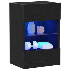 TV-Schrank Set Schwarz Holzwerkstoff