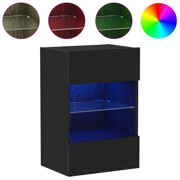 TV-Schrank Set Schwarz Holzwerkstoff