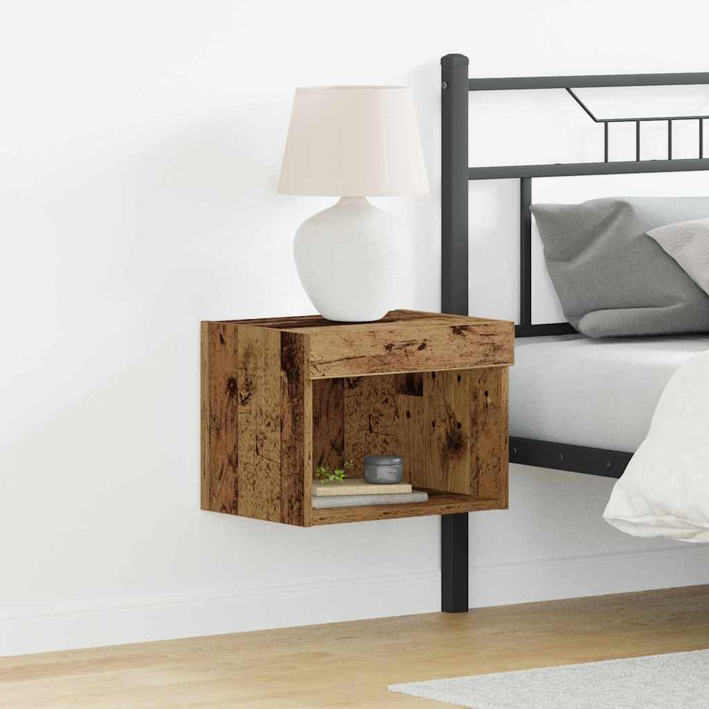 LED TV-Schrank Altholz 40cm