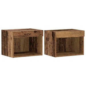 TV-Schrank Set Altholz 40x30x30cm