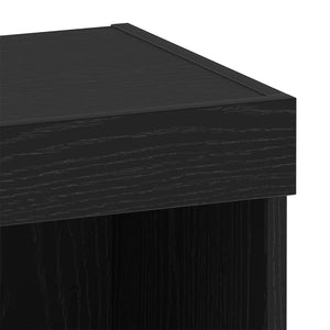 LED TV-Schrank Schwarz Eichen-Optik 40x30x30cm
