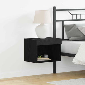 LED TV-Schrank Schwarz Eichen-Optik 40x30x30cm