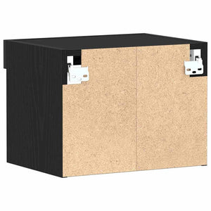 LED TV-Schrank Schwarz Eichen-Optik 40x30x30cm