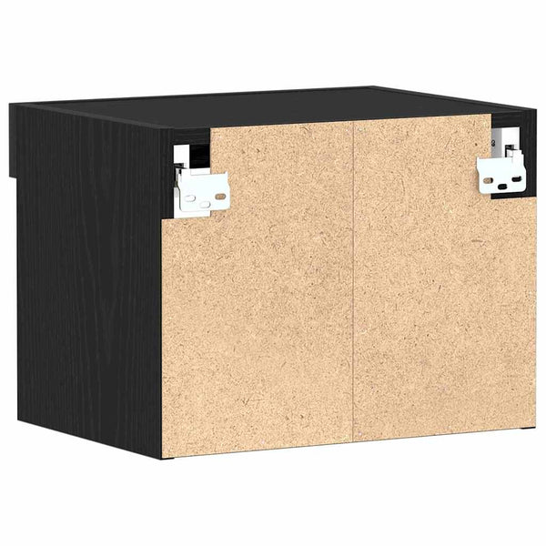 LED TV-Schrank Schwarz Eichen-Optik 40x30x30cm
