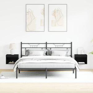 TV-Schrank Set 2-teilig Schwarz Eiche