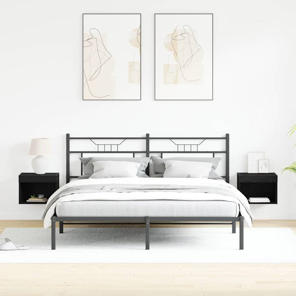 TV-Schrank Set 2-teilig Schwarz Eiche