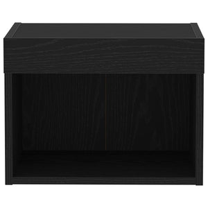 TV-Schrank Set 2-teilig Schwarz Eiche
