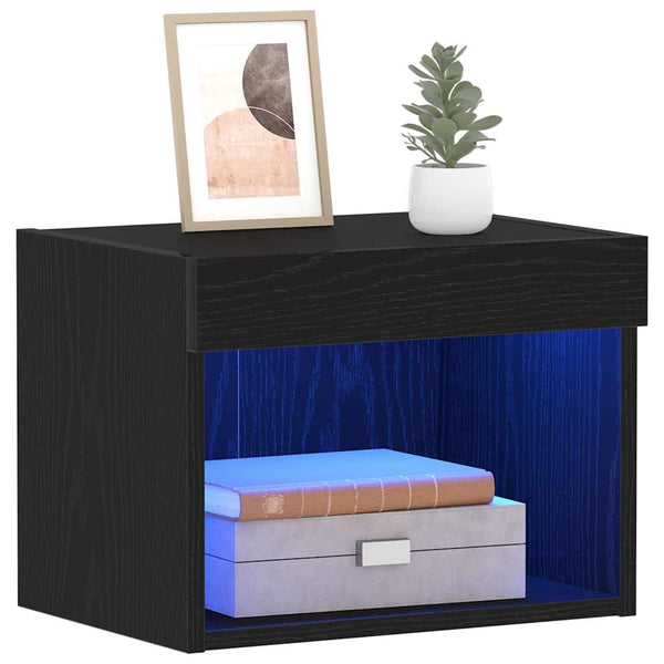TV-Schrank Set 2-teilig Schwarz Eiche