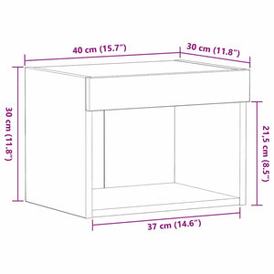 TV-Schrank Set 2-teilig Schwarz Eiche