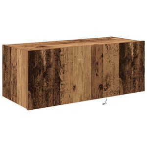TV-Wandschrank mit LED Altholz