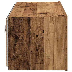 TV-Wandschrank mit LED Altholz
