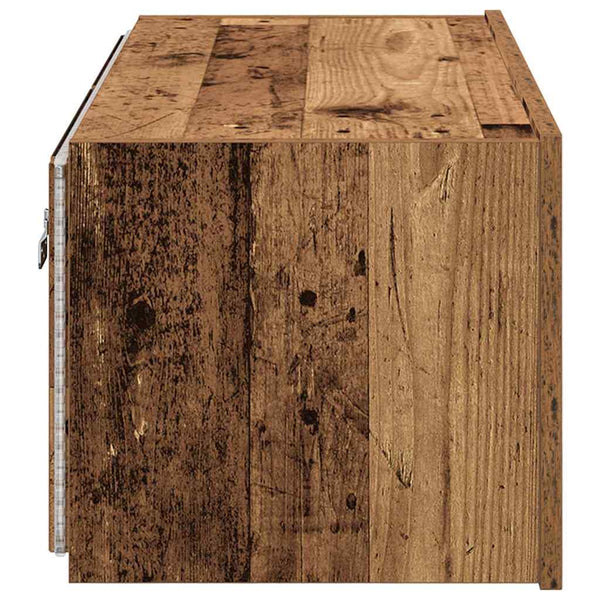 TV-Wandschrank mit LED Altholz