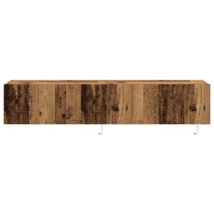 TV-Wandschrank 2er Set Altholz 80cm