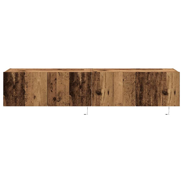 TV-Wandschrank 2er Set Altholz 80cm