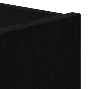 TV-Wandschrank mit LED Schwarz Eiche Optik