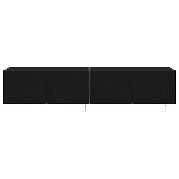TV-Wandschrank Schwarz Eichen-Optik, 2er-Set