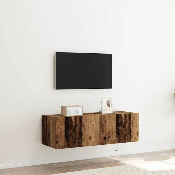 TV-Wandschrank Altholz 100 cm