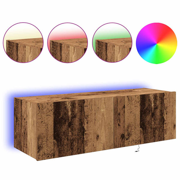 TV-Wandschrank Altholz 100 cm