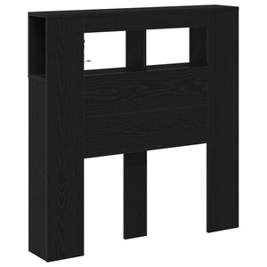 LED Kopfteil Schwarz Eiche 100 cm