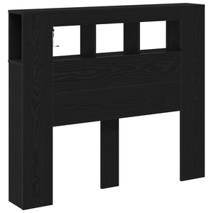 LED Kopfteil Schwarz Eiche 120cm