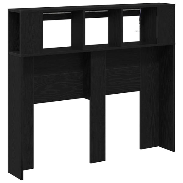 LED Kopfteil Schwarz Eiche 120cm