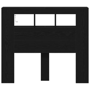 LED Kopfteil Schwarz Eiche 120cm