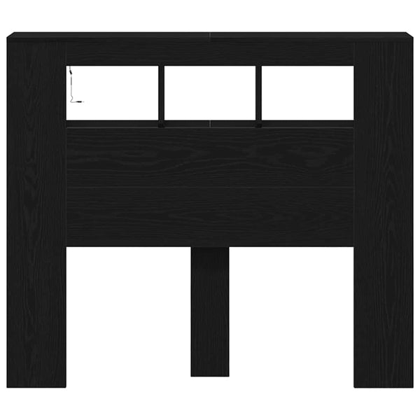 LED Kopfteil Schwarz Eiche 120cm