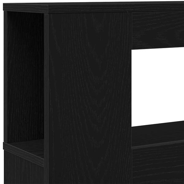 LED Kopfteil Schwarz Eiche 200 cm