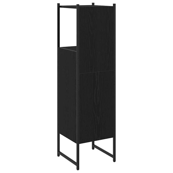 Badezimmermöbel Set Schwarz Eichen-Optik