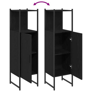 Badezimmermöbel Set Schwarz Eichen-Optik