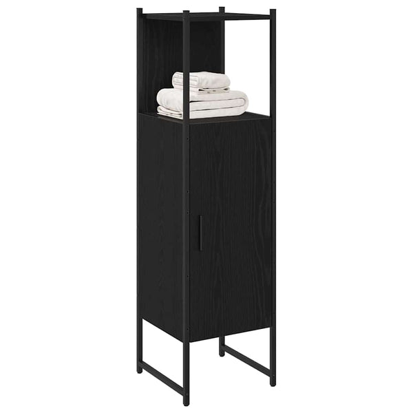 Badezimmermöbel Set Schwarz Eichen-Optik