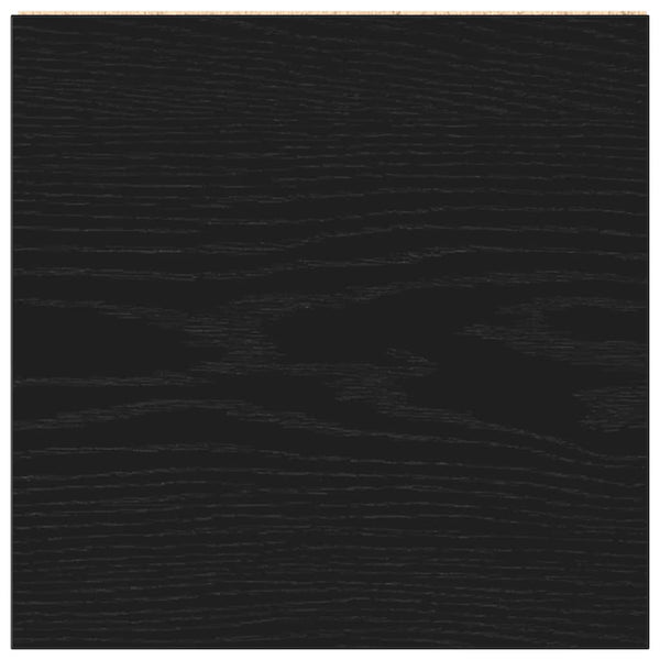 Badschrank Schwarz Eichen-Optik 30x30x183,5 cm