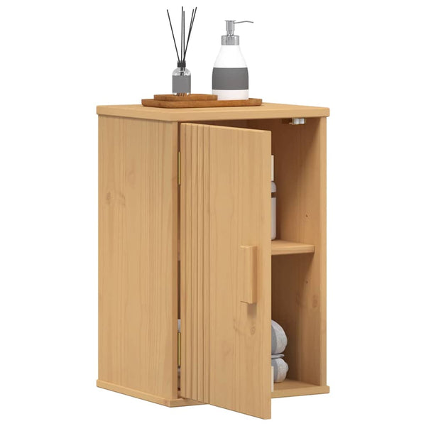 Badezimmerschrank Olden Braun Kiefer Massivholz