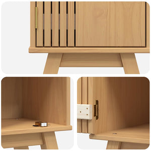 Badezimmerschrank Olden Braun mit Regal