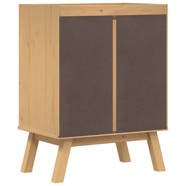 Olden Unterschrank Braun Kiefer Massivholz 60x40x80cm