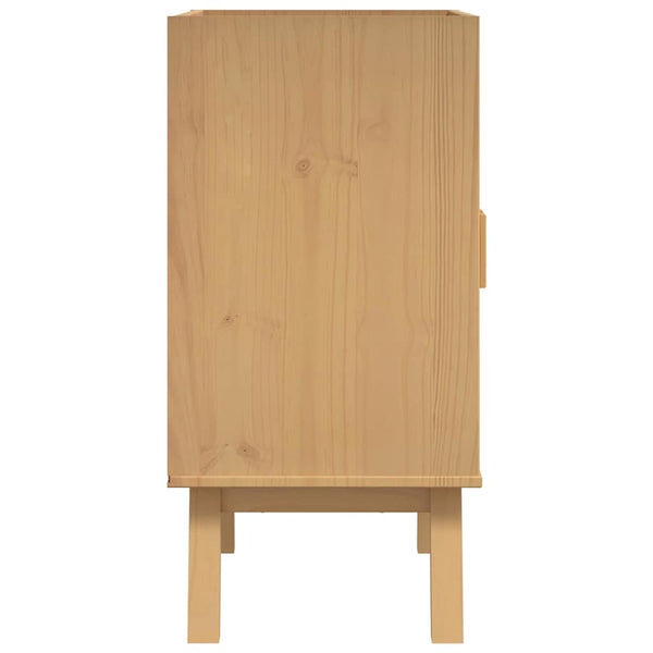 Olden Unterschrank Braun Kiefer Massivholz 60x40x80cm