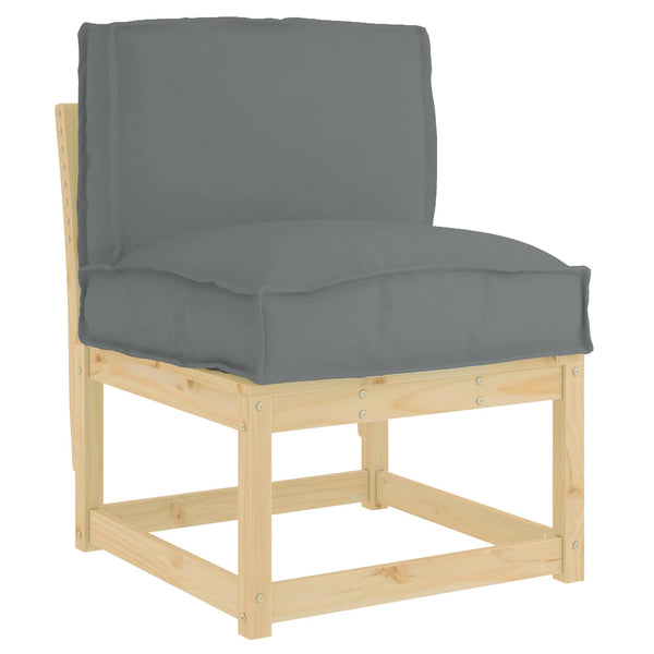 Anthrazit Kissen 50x40 cm Oxford-Stoff