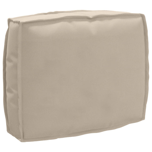 vidaXL Coussin taupe 50 x 40 x 12 cm Tissu Oxford