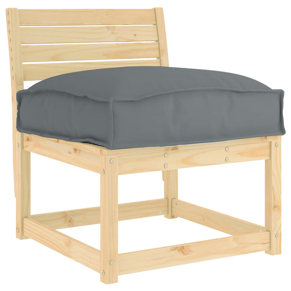 Anthrazit Kissen Oxford-Stoff 50x50