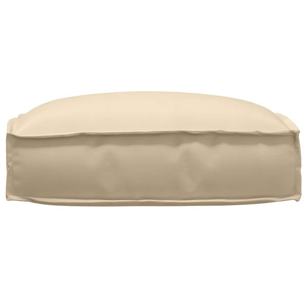 Beige Oxford Kissen 50x50 cm