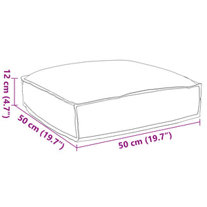 Schwarzes Oxford Kissen 50x50 cm