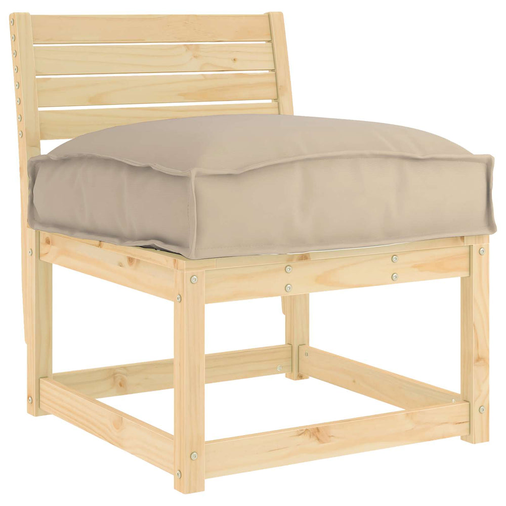 Taupe Kissen 50x50 cm Oxford-Gewebe