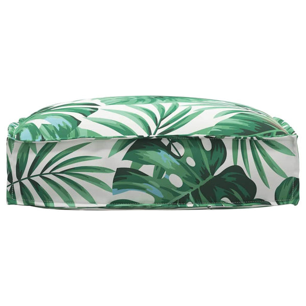 vidaXL Coussin Feuille motif de feuille 50 x 50 x 12 cm Tissu Oxford
