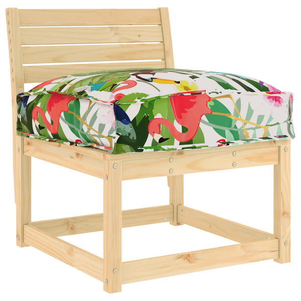 vidaXL Coussin floral multicolore 50 x 50 x 12 cm Tissu Oxford